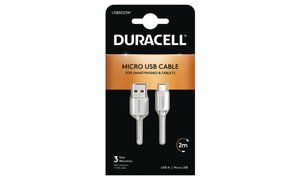 Duracell 2m USB-A to Micro USB Cable